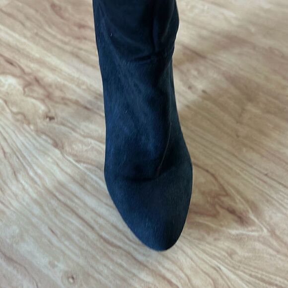 Bcbg generation suede black boots knee-high size 10 - Picture 7 of 10